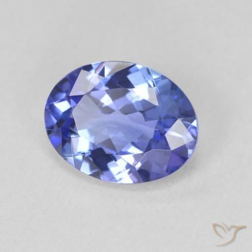 1.88 ct Blue Tanzanite Stone, Natural Tanzanite in Oval Facet Shape for Sale