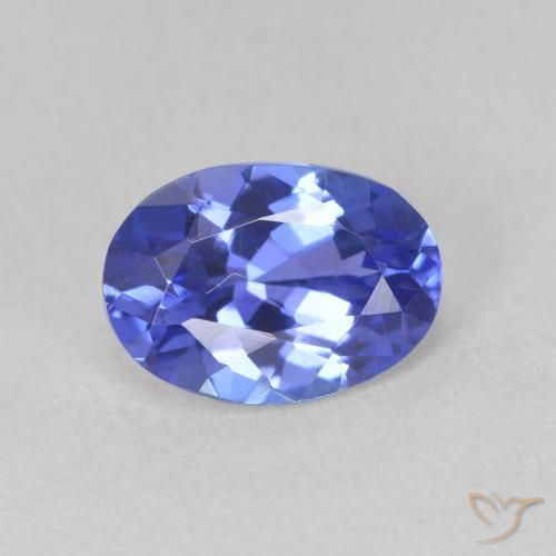 1.33ct Natural Deep Violet Blue Tanzanite, Oval, VVS
