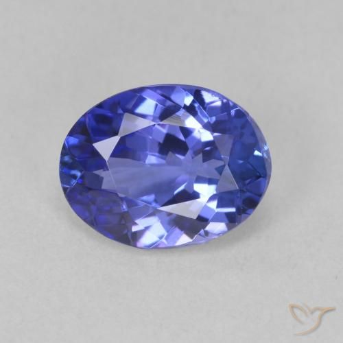 1.88ct Natural Deep Violet Blue Tanzanite, Oval, VVS