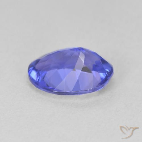 Tanzanite Gemstone in 9 x 7 mm (calibrated) Size for Sale, Tanzanite Stone in Deep Violet Blue Color