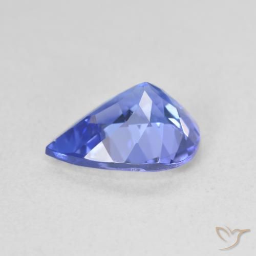Tanzanite Gemstone in 9 x 7 mm (calibrated) Size for Sale, Tanzanite Stone in Deep Violet Blue Color