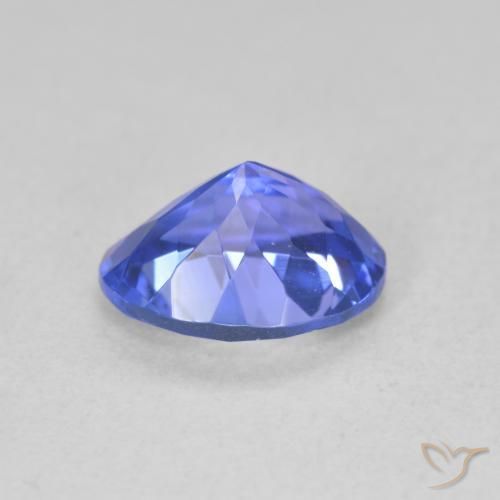 Tanzanite Gemstone in 8.4 x 6.5 mm Size for Sale, Tanzanite Stone in Deep Violet Blue Color