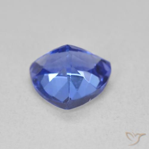 Tanzanite Gemstone in 7 x 7 mm (calibrated) Size for Sale, Tanzanite Stone in Deep Violet Blue Color