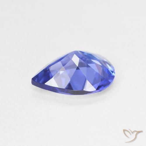 Tanzanite Gemstone in 9 x 7 mm (calibrated) Size for Sale, Tanzanite Stone in Deep Violet Blue Color