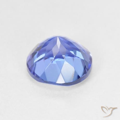 Tanzanite Gemstone in 7 mm (calibrated) Size for Sale, Tanzanite Stone in Deep Violet Blue Color