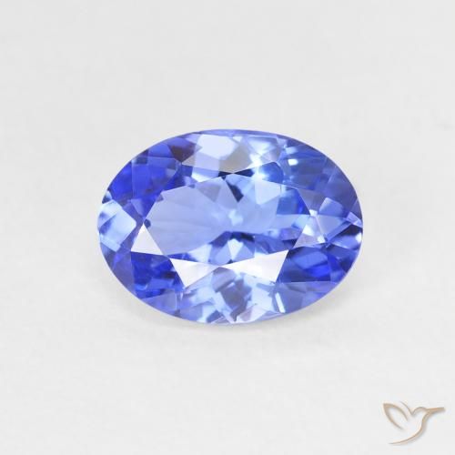 1.31ct Natural Deep Violet Blue Tanzanite, Oval, VVS