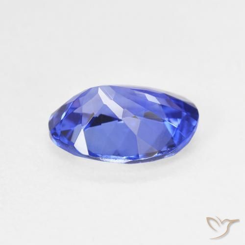 Tanzanite Gemstone in 9 x 7 mm (calibrated) Size for Sale, Tanzanite Stone in Deep Violet Blue Color