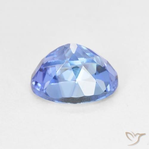 Tanzanite Gemstone in 8 x 6 mm (calibrated) Size for Sale, Tanzanite Stone in Deep Violet Blue Color