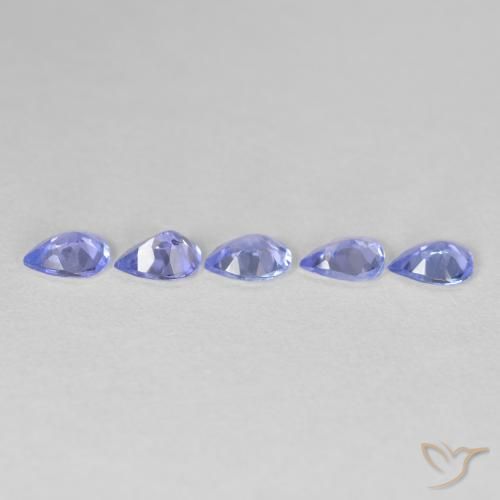 Tanzanite Gemstones in 5 x 4 mm (calibrated) Size for Sale, Tanzanite Stones in Deep Blue Color