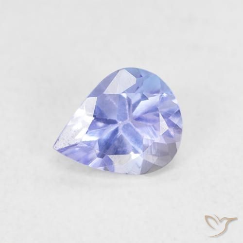 0.38ct Natural Violet Blue Tanzanite, Pear Shape, VVS-VS
