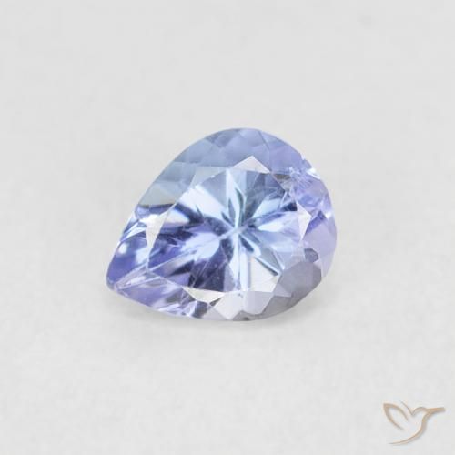 0.36ct Natural Pastel Blue Tanzanite, Pear Shape, VVS-VS