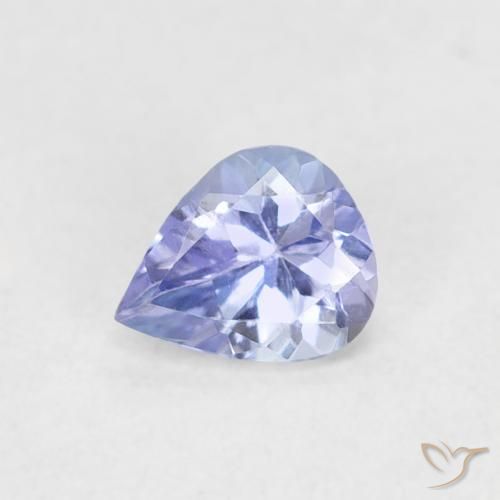 0.37ct Natural Pastel Blue Tanzanite, Pear Shape, VVS-VS
