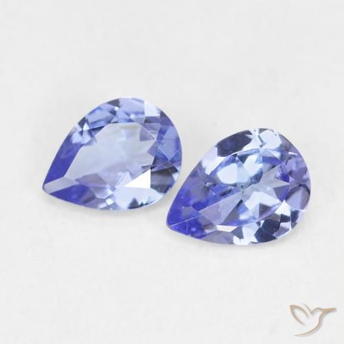 0.53ctw Natural Intense Blue Tanzanite, Pear Shape, VS