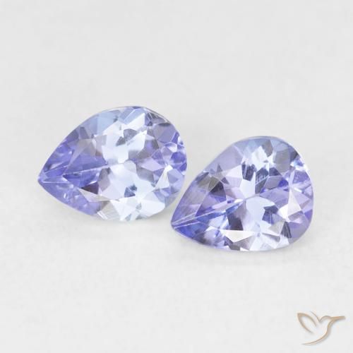 0.70ctw Natural Violet Blue Tanzanite, Pear Shape, VVS-VS