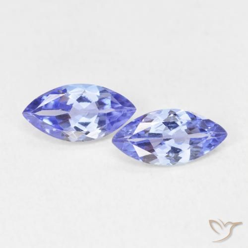 0.71ctw Natural Violet Blue Tanzanite, Marquise, VVS-VS