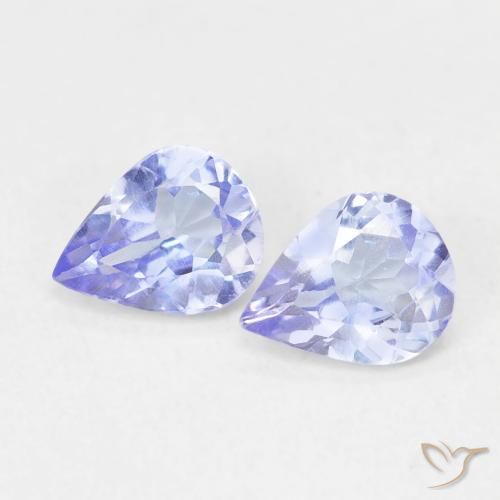 0.65ctw Natural Violet Blue Tanzanite, Pear Shape, VVS-VS