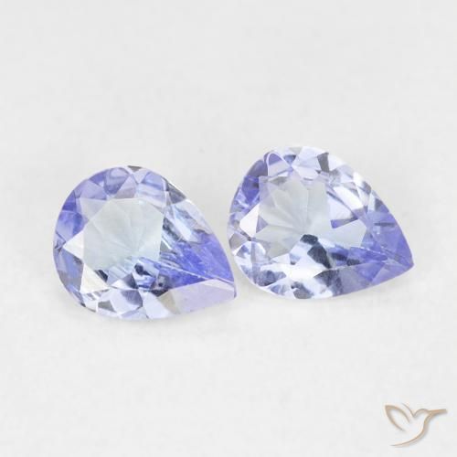 0.56ctw Natural Violet Blue Tanzanite, Pear Shape, VVS-VS