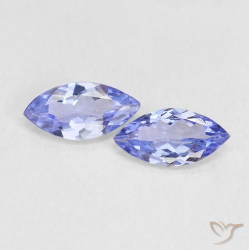 0.64ctw Natural Violet Blue Tanzanite, Marquise, VVS-VS