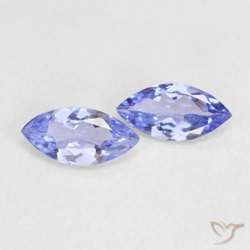 0.64 ctw Blue Tanzanite Stones, Natural Tanzanite in Marquise Facet Shape for Sale