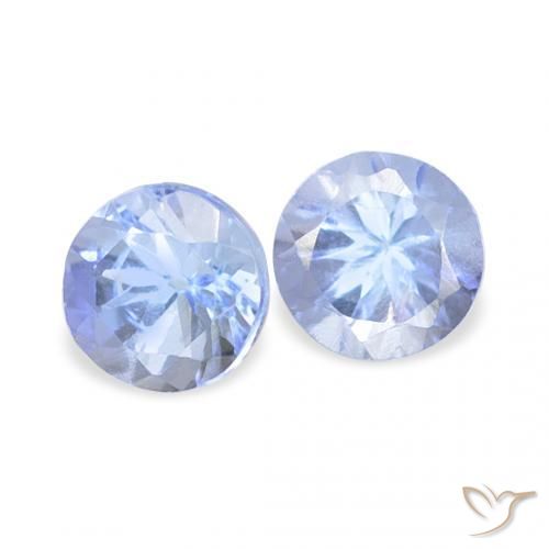 0.30 ctw Blue Tanzanite Stones, Natural Tanzanite in Round Facet Shape for Sale
