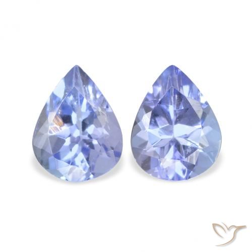 0.65ctw Natural Light Blue Tanzanite, Pear Shape, VS