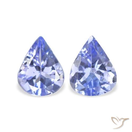 0.66ctw Natural Pastel Blue Tanzanite, Pear Shape, VS