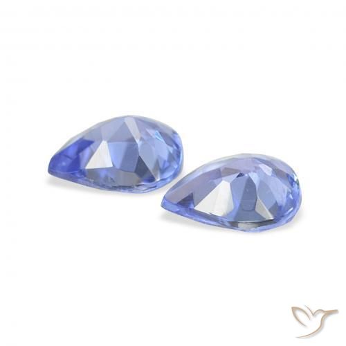 Tanzanite Gemstones in 5.1 x 3.9 mm Size for Sale, Tanzanite Stones in Electric Purple Blue Color