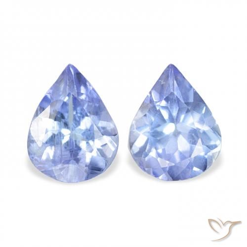 0.71ctw Natural Pastel Blue Tanzanite, Pear Shape, VS