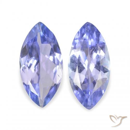 0.65ctw Natural Deep Blue Tanzanite, Marquise, VVS-VS