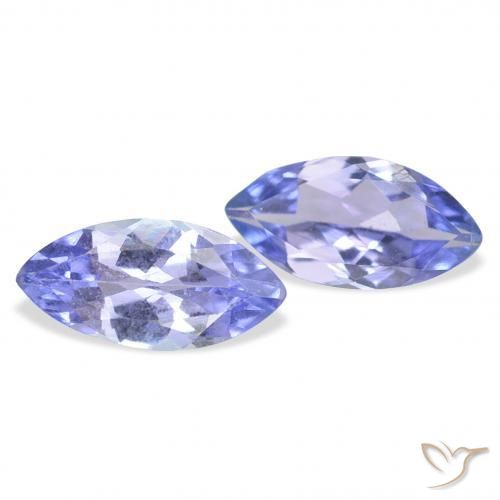 0.65 ctw Blue Tanzanite Stones, Natural Tanzanite in Marquise Facet Shape for Sale