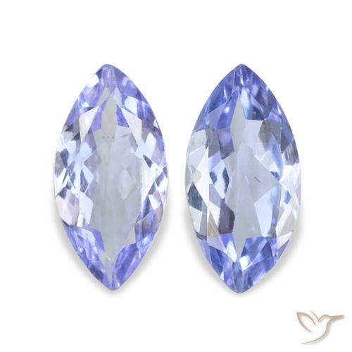 0.70ctw Natural Pastel Blue Tanzanite, Marquise, VS