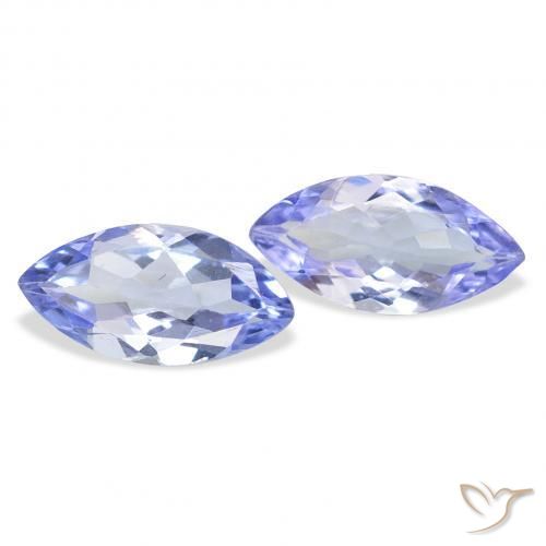 0.70 ctw Blue Tanzanite Stones, Natural Tanzanite in Marquise Facet Shape for Sale