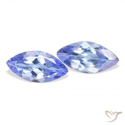 0.80 ctw Blue Tanzanite Stones, Natural Tanzanite in Marquise Facet Shape for Sale