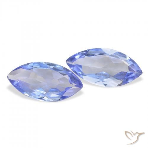 0.66 ctw Blue Tanzanite Stones, Natural Tanzanite in Marquise Facet Shape for Sale
