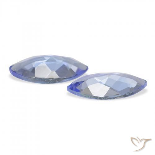 Tanzanite Gemstones in 7 x 3.5 mm (calibrated) Size for Sale, Tanzanite Stones in Pastel Blue Color