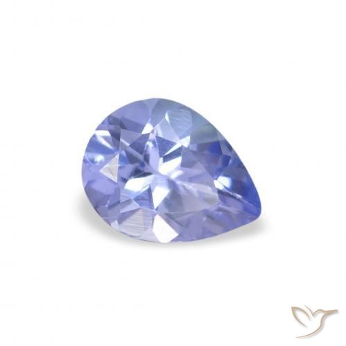 0.31 ct Blue Tanzanite Stone, Natural Tanzanite in Pear Facet Shape for Sale
