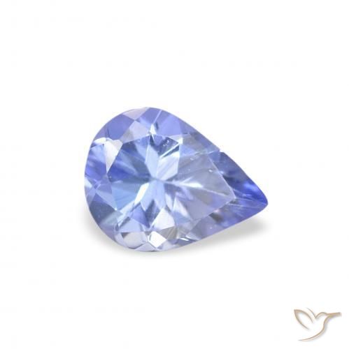 0.28 ct Blue Tanzanite Stone, Natural Tanzanite in Pear Facet Shape for Sale