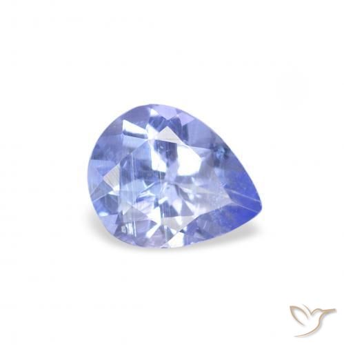 0.31 ct Blue Tanzanite Stone, Natural Tanzanite in Pear Facet Shape for Sale