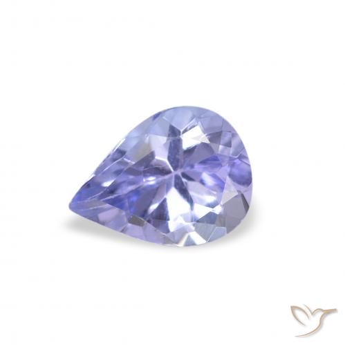 0.33ct Natural Pastel Blue Tanzanite, Pear Shape, VS