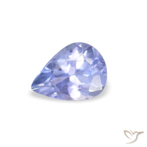 0.36ct Natural Light Blue Tanzanite, Pear Shape, VS
