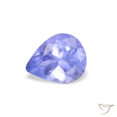 0.34ct Natural Violet Blue Tanzanite, Pear Shape, VS