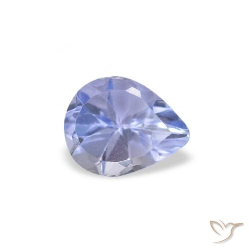 0.33 ct Blue Tanzanite Stone, Natural Tanzanite in Pear Facet Shape for Sale