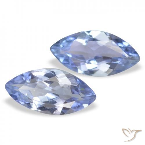 0.61 ctw Blue Tanzanite Stones, Natural Tanzanite in Marquise Facet Shape for Sale