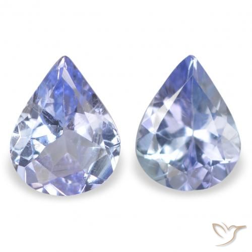 0.63ctw Natural Pastel Blue Tanzanite, Pear Shape, VS