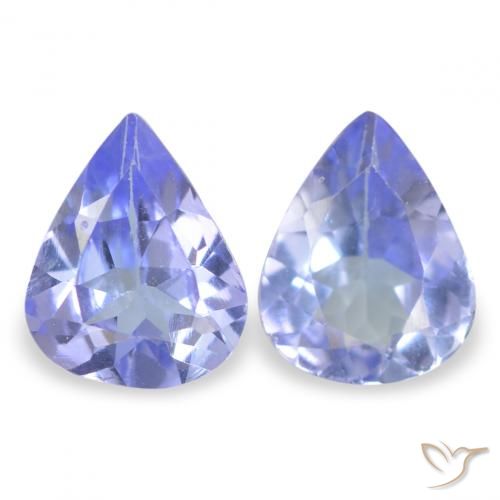 0.48ctw Natural Light Blue Tanzanite, Pear Shape, VS