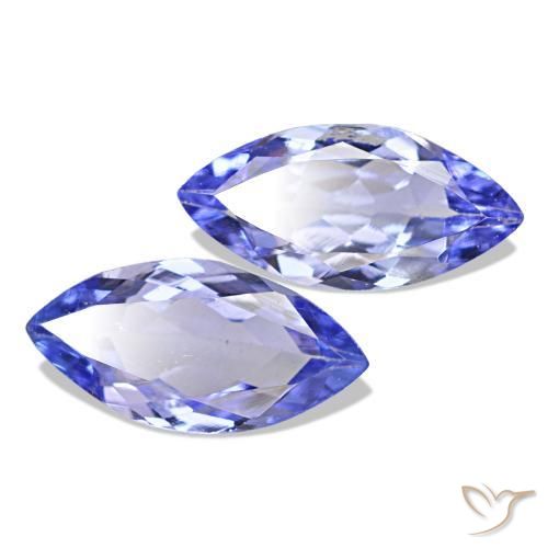 0.66 ctw Blue Tanzanite Stones, Natural Tanzanite in Marquise Facet Shape for Sale
