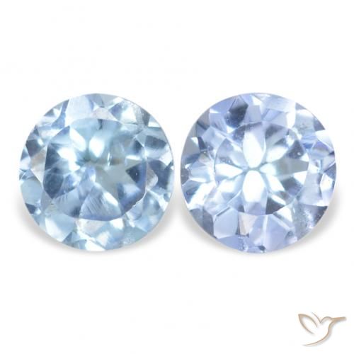 0.29ctw Natural Bluish White Tanzanite, Round, VS