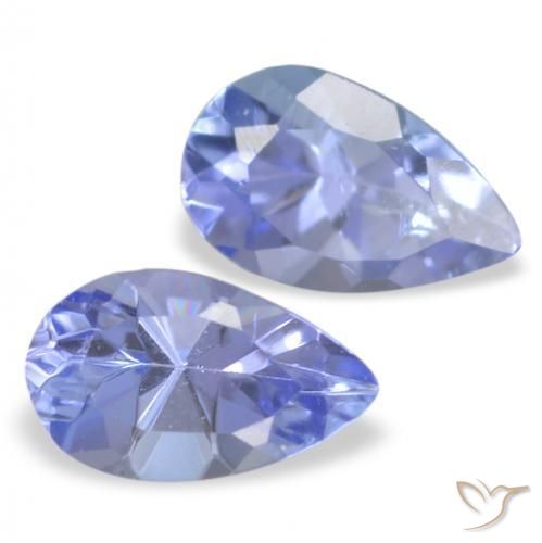 0.43 ctw Blue Tanzanite Stones, Natural Tanzanite in Pear Facet Shape for Sale