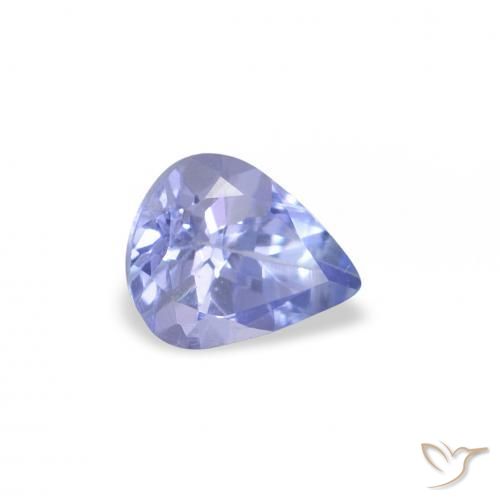 0.30 ct Blue Tanzanite Stone, Natural Tanzanite in Pear Facet Shape for Sale