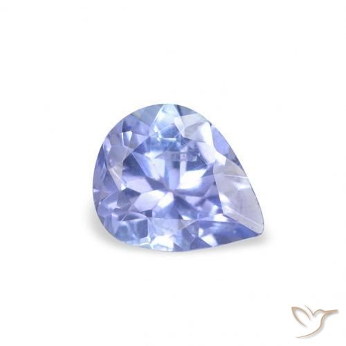 0.36 ct Blue Tanzanite Stone, Natural Tanzanite in Pear Facet Shape for Sale